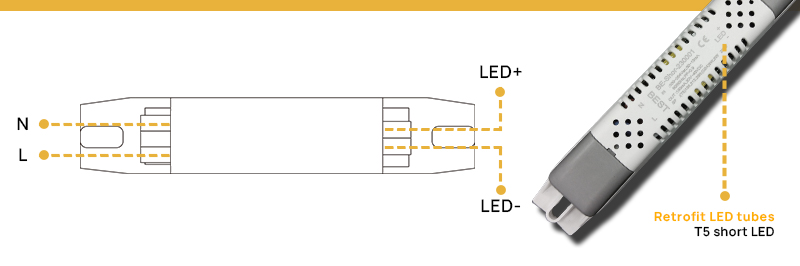 Retrofit LED tubes - T5 short LED