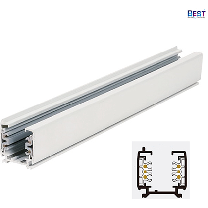 4 wire Track Rail for dimmable LED Track Light (1M/ 1.5M/ 2M/ 3M) Track  Light, Led lighting manufacturer, Office lighting, Led tube replacement, Plc  led, 2G11 led