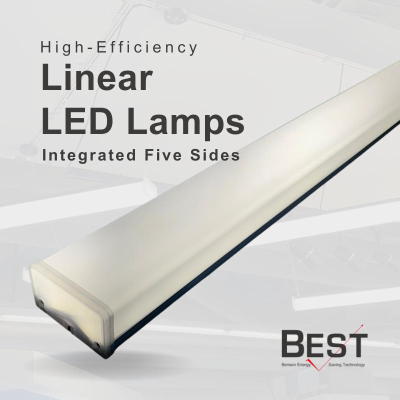 High-Efficiency Integrated Five Sides Linear LED Lamps